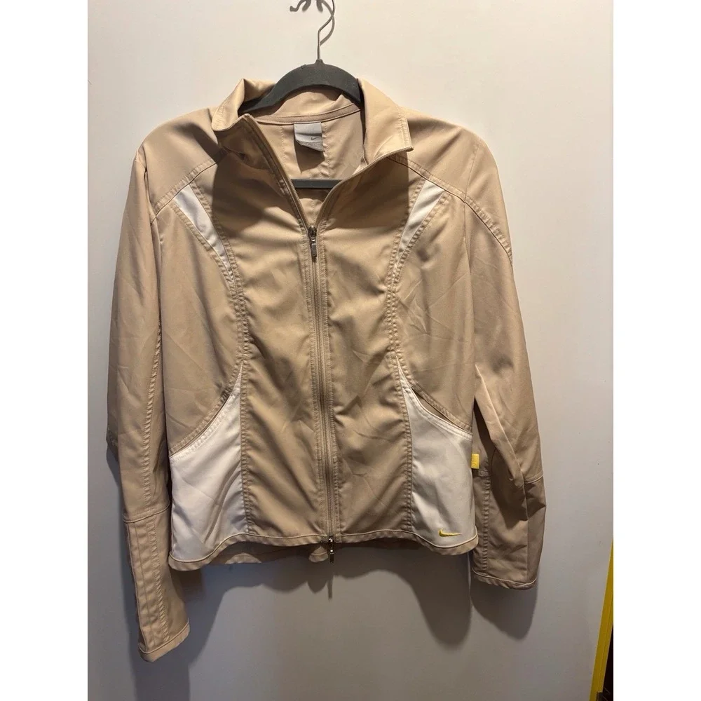 Nike Tan Jacket‎ Women's Size L Windbreaker